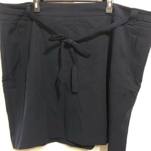 Loft Navy Blue Skirt with pockets